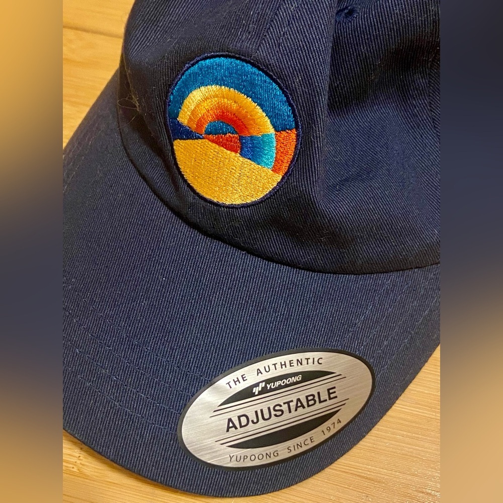Retro Abstract Rainbow Dad Hat - Picture 5 of 5